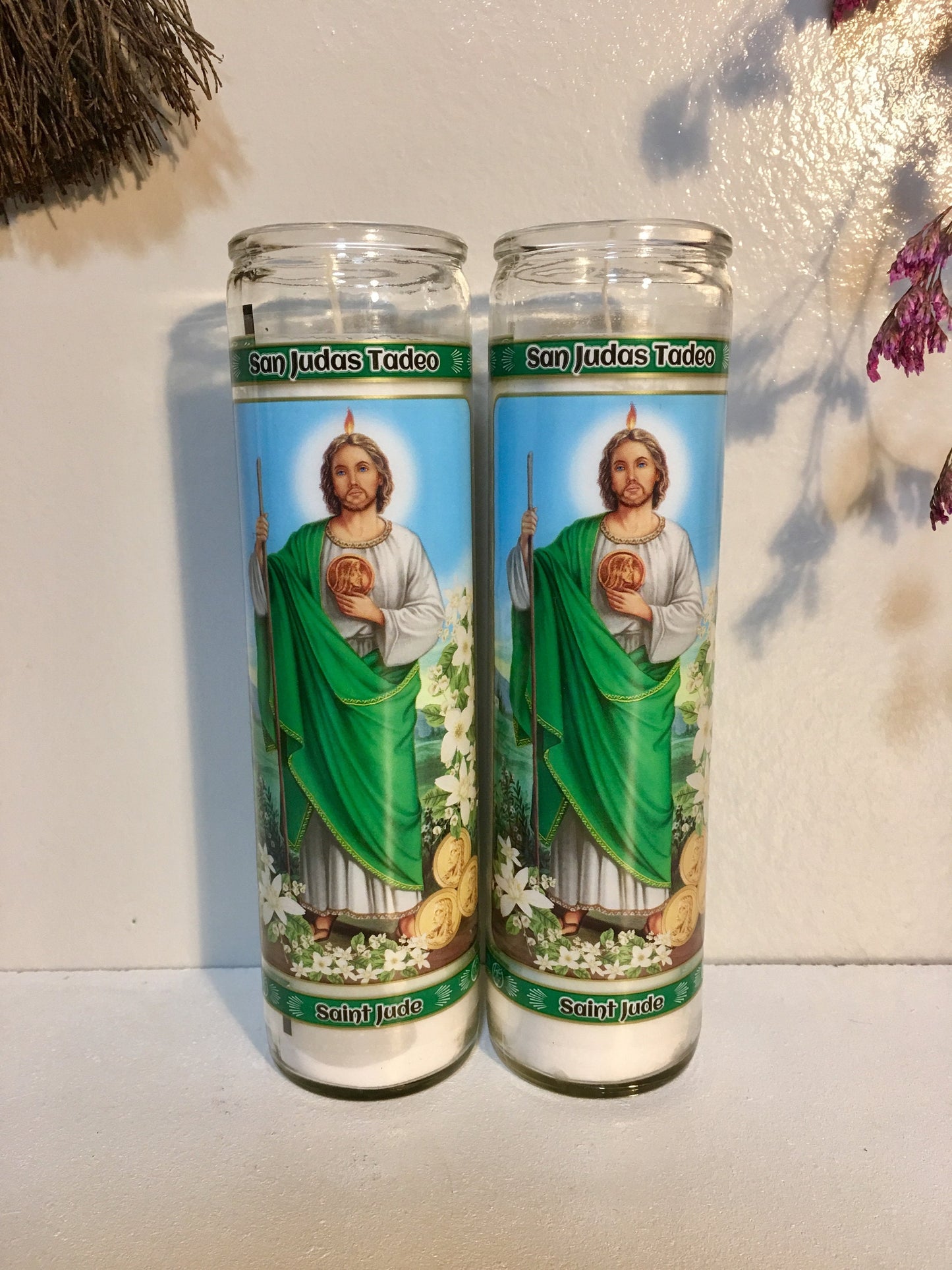 6x San Judas Tadeo Novena Veladora, Saint Jude Thaddeus 7 day Prayer Candle, Altar Candle, Santo