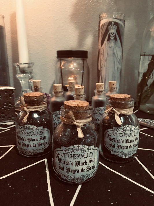 Witch's Black Salt + Cascarilla - Sal Negra de Bruja + Cascarilla - Witchcraft, Voodoo, Spells, Brujeria, Limpia, Jinx, Santeria