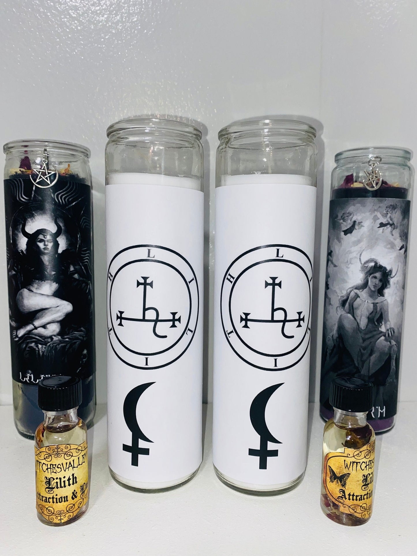 Sigil of Lilith 7 Day Devotional Ritual Candle