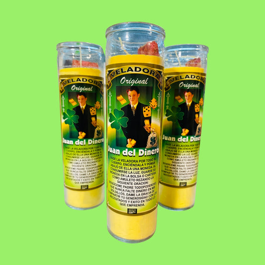 Juan del Dinero Veladora, Mr. Money Fixed Candle, Money Drawing Candle