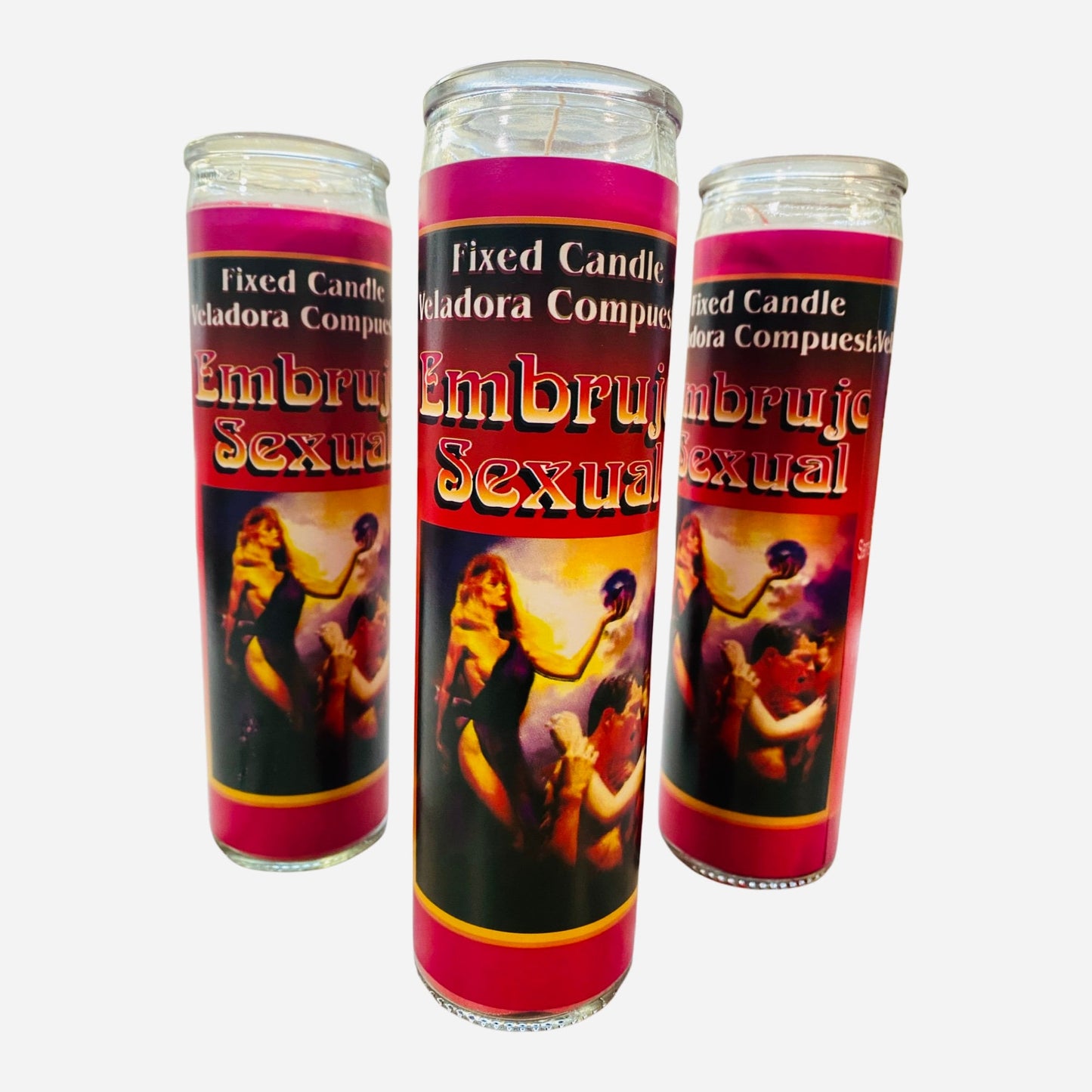 Embrujo Sexual Veladora Preparada, Sexual Spell Fixed Candle, Love Sex Spell Candle