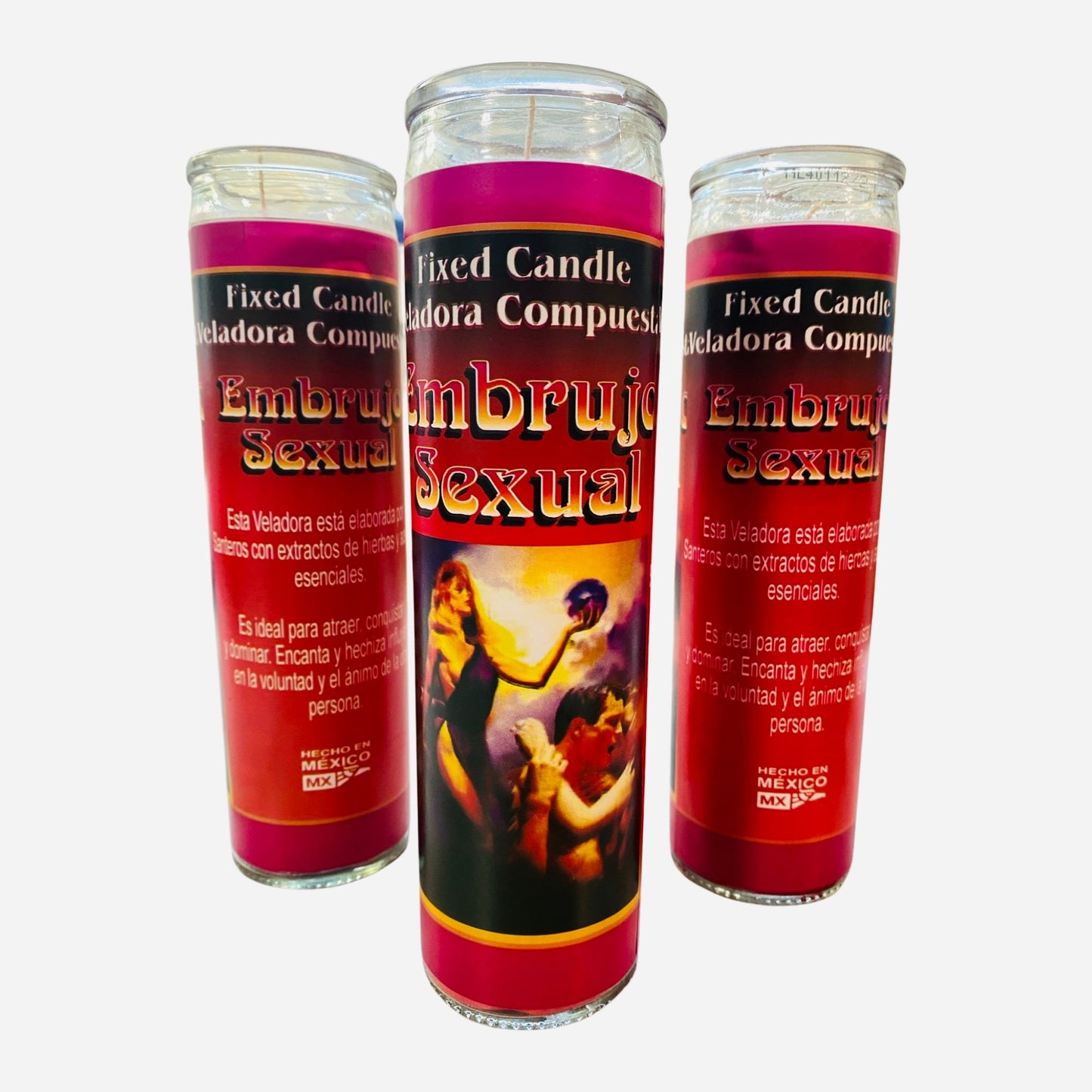 Embrujo Sexual Veladora Preparada, Sexual Spell Fixed Candle, Love Sex Spell Candle