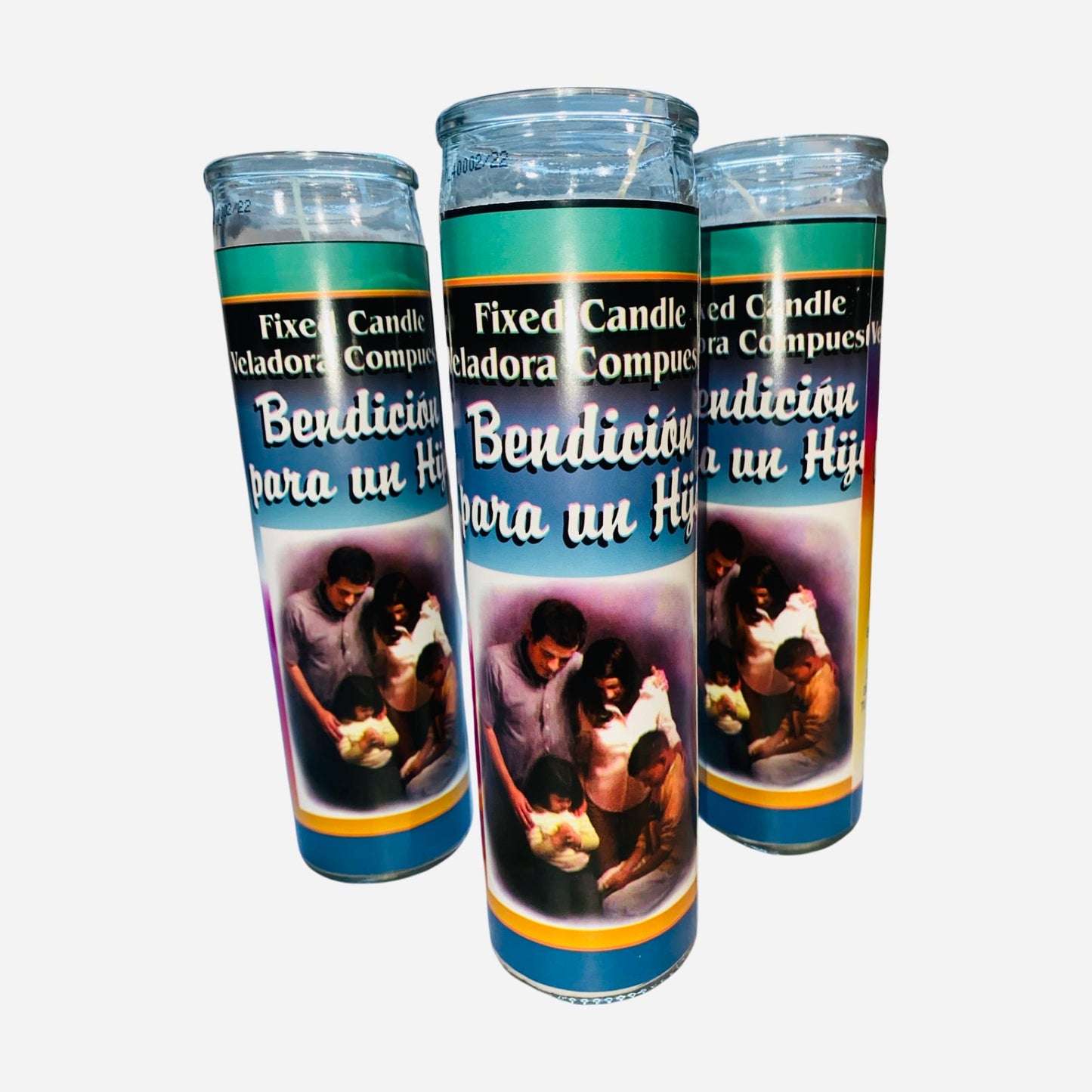 2x set, Bendicion Para un Hijo Veladora, Blessings for my Kid Candle. Protection Candle for a Child