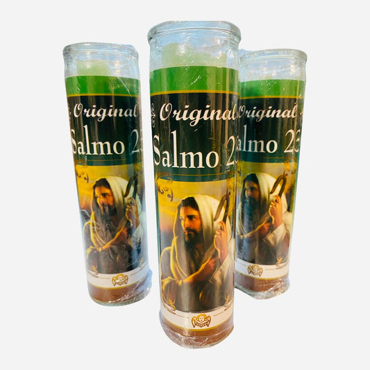 Salmo 23 Veladora, Psalm 23 Candle.