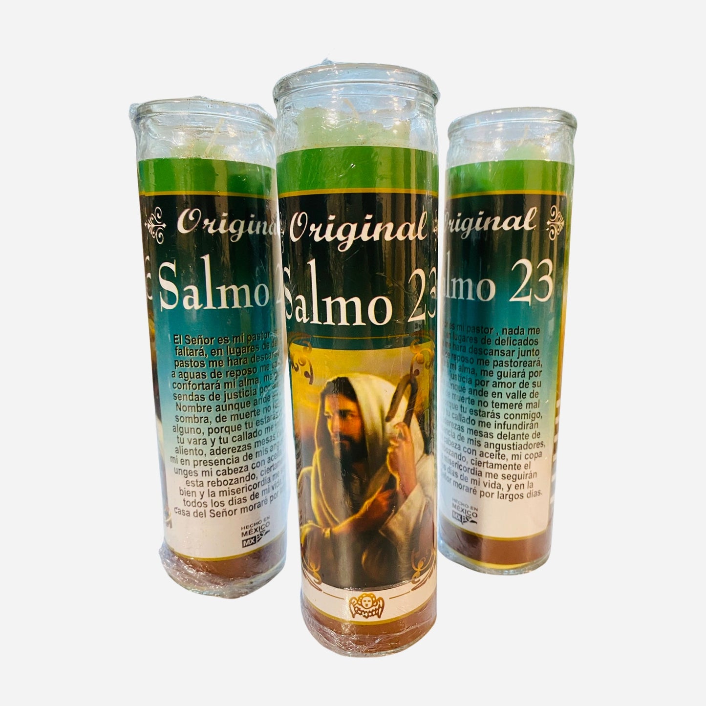 Salmo 23 Veladora, Psalm 23 Candle.