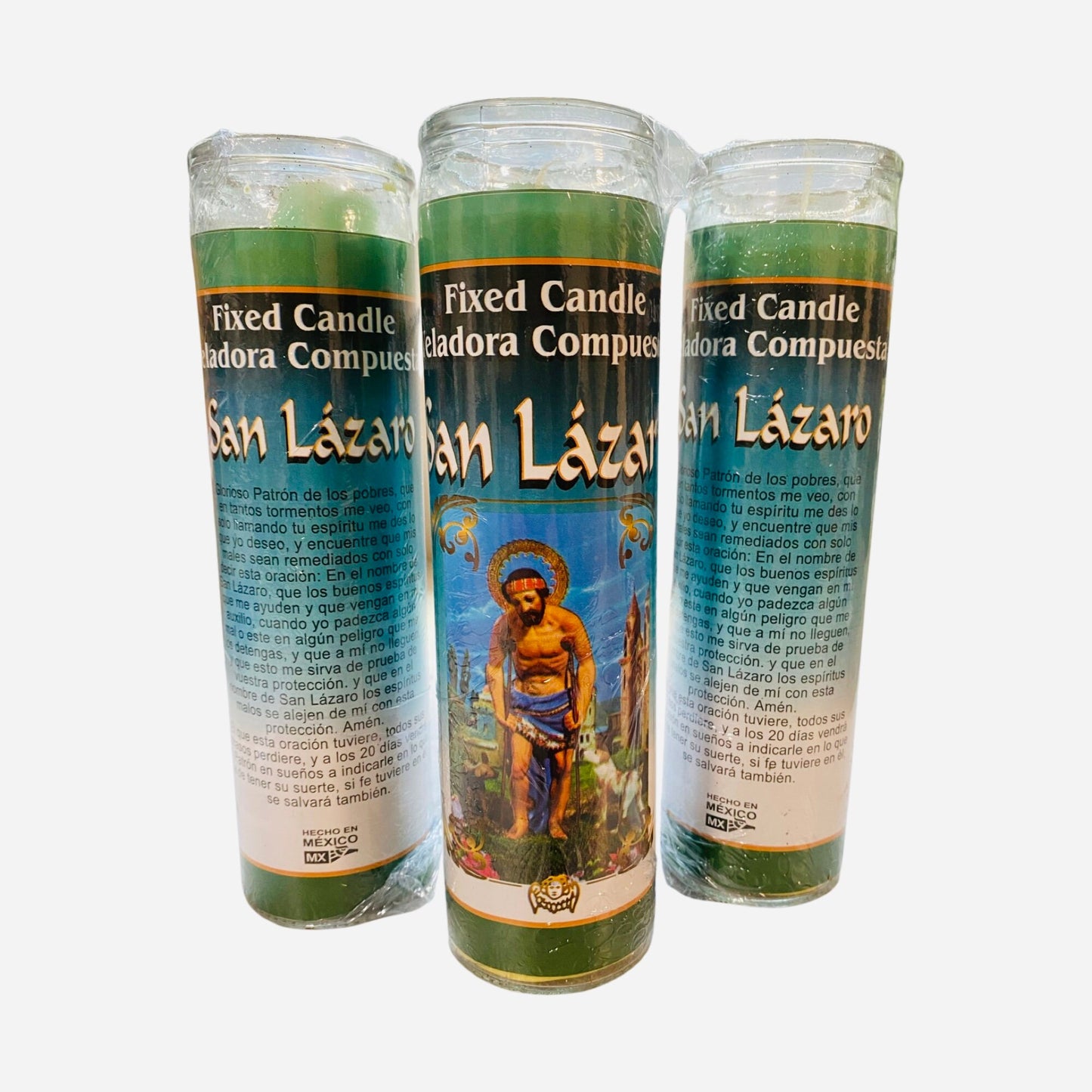 San Lazaro Veladora Preparada, Saint lazarus Fixed Candle