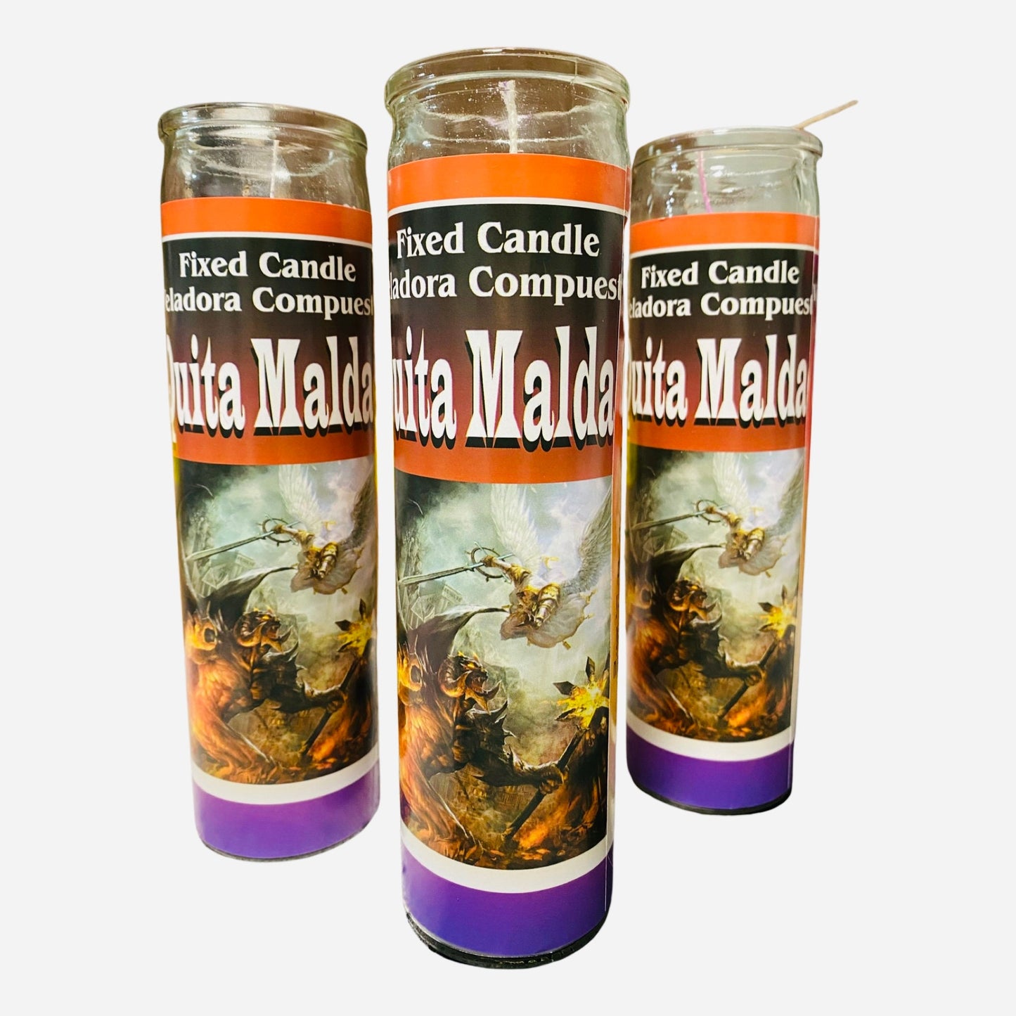 Quita Maldad Veladora Preparada Para Quitar Mala Influencias, Evil Remover Candle