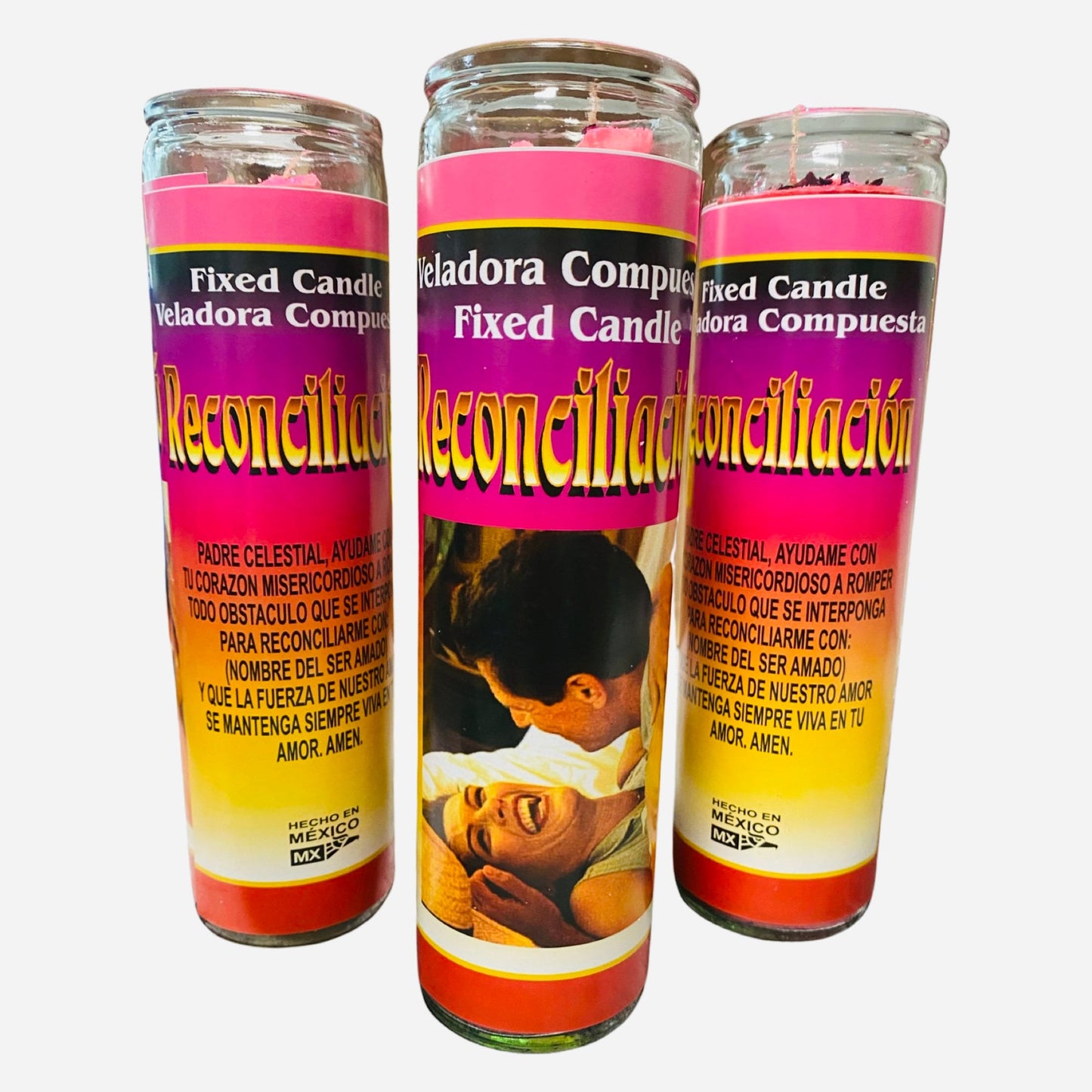 Reconciliacion Veladora, Reconciliation Fixed Candle, Para Reconciliacion con el ser amado.