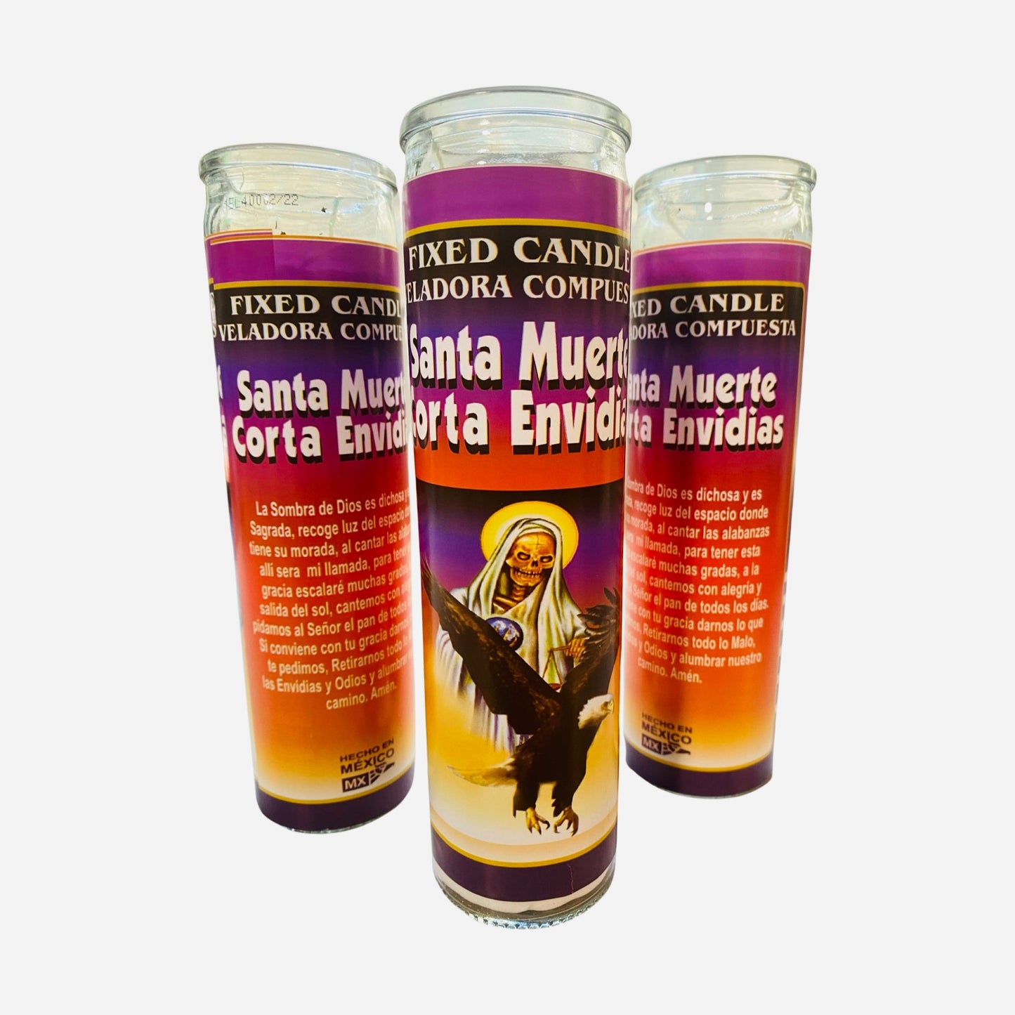 Santa Muerte Corta Envidia Veladora, Holy Death Against Envy Candle