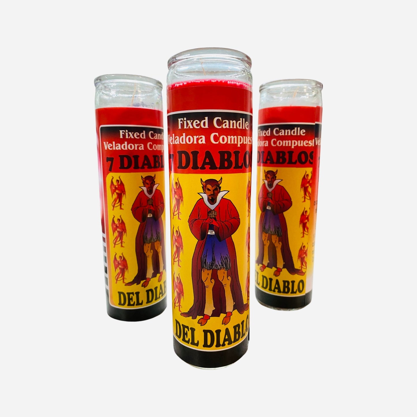 7 Diablos del Diablo Veladora, Satan's 7 Devils Candle, to make you powerful witch and spell caster