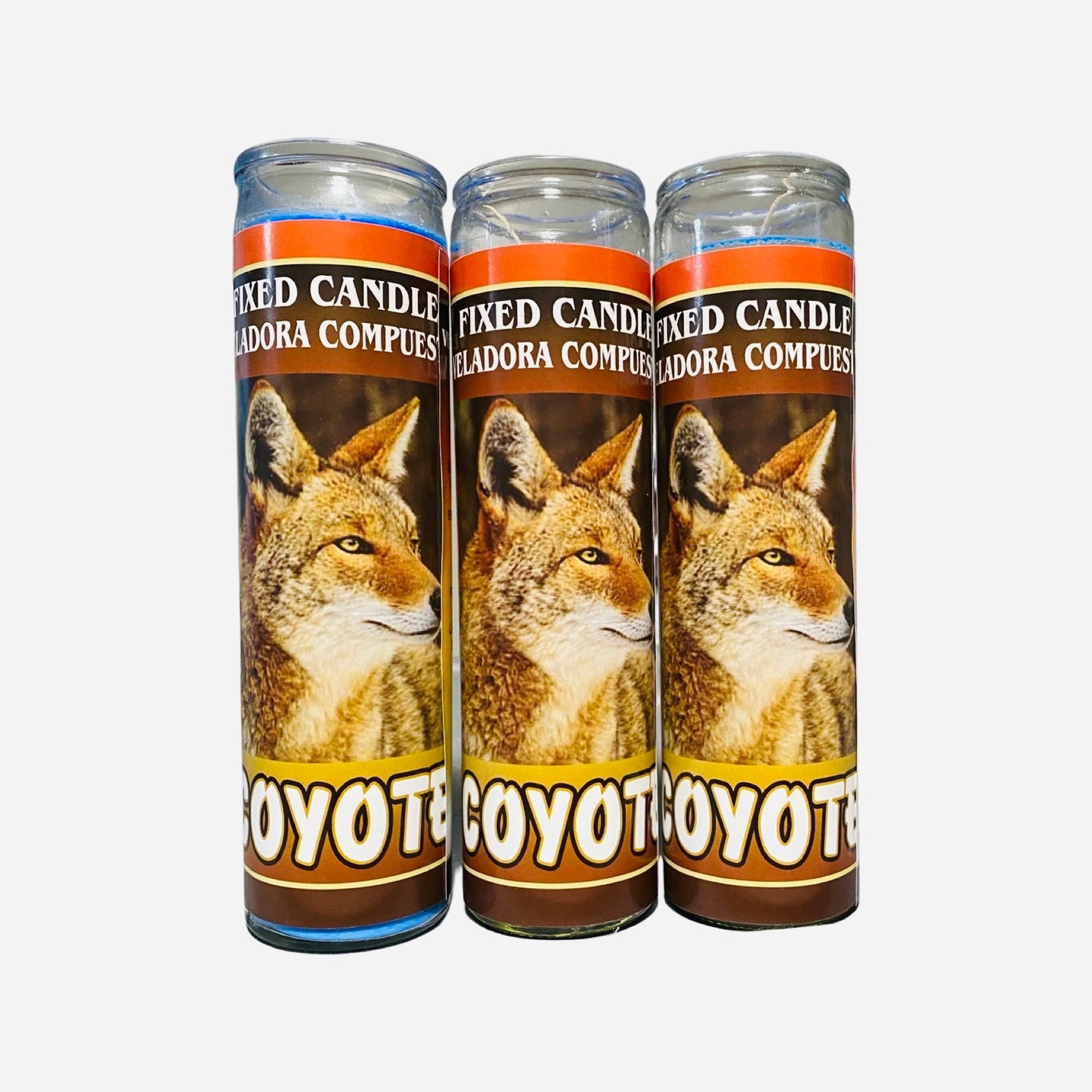 COYOTE Veladora Preparada - COYOTE Fixed Candle, Rompe Brujeria quita obstaculos