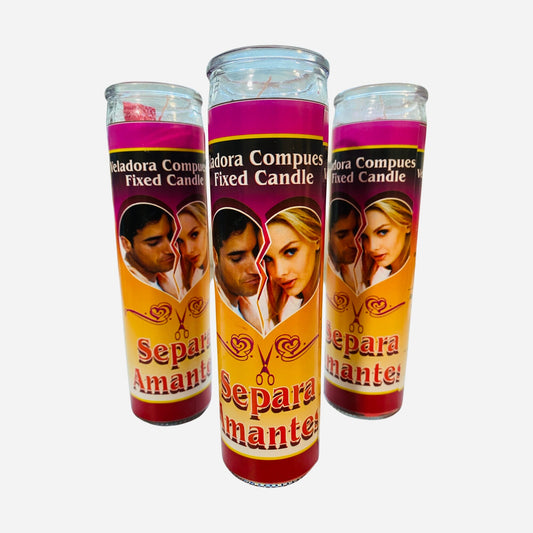 Separa Amantes Veladora, Separate Lovers Fixed Candle, Para Separar, Brake up Spell candle