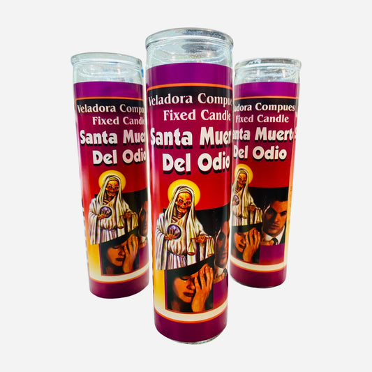 Santa Muerte del Odio Veladora, Holy Death Hate Candle, to make people hate each other