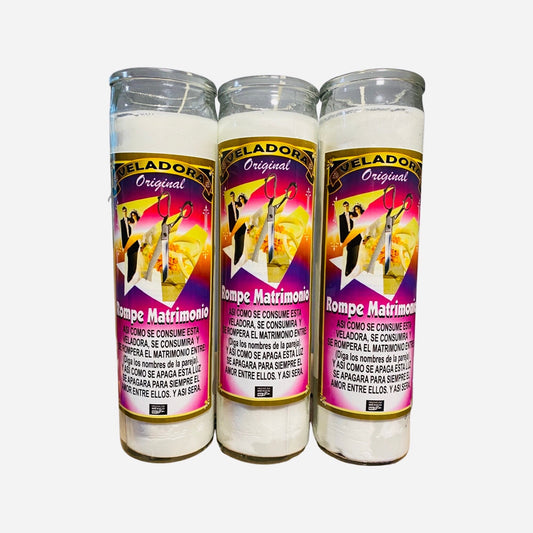 ROMPE MATRIMONIO Veladora Para Separar, Brake Marriage Fixed Candle to separate