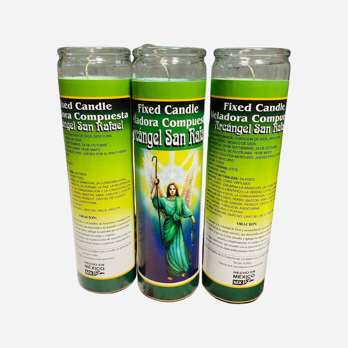 2x set ARCANGEL SAN RAFAEL Veladora - Archangel Raphael Candle