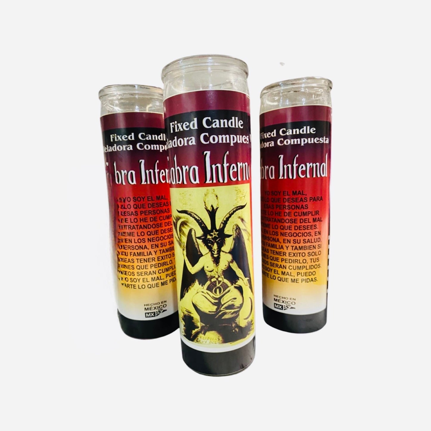 CABRA INFERNAL Veladora - Infernal Goat Candle, to get whatever you want, para conseguir lo que quieras