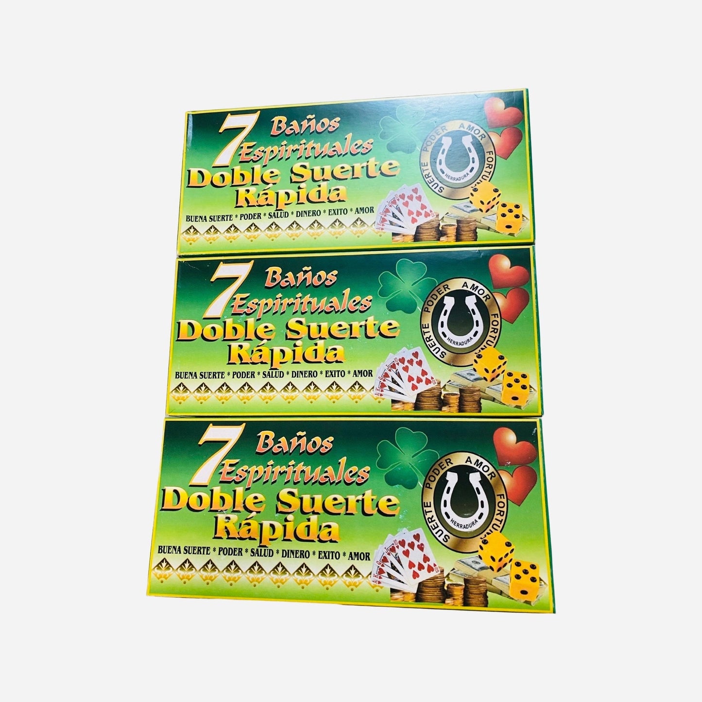 DOBLE SUERTE RAPIDA - Double fast Luck, 7 Baños Espirituales y Jabon, 7 Spiritual Baths and soap, limpias y despojos