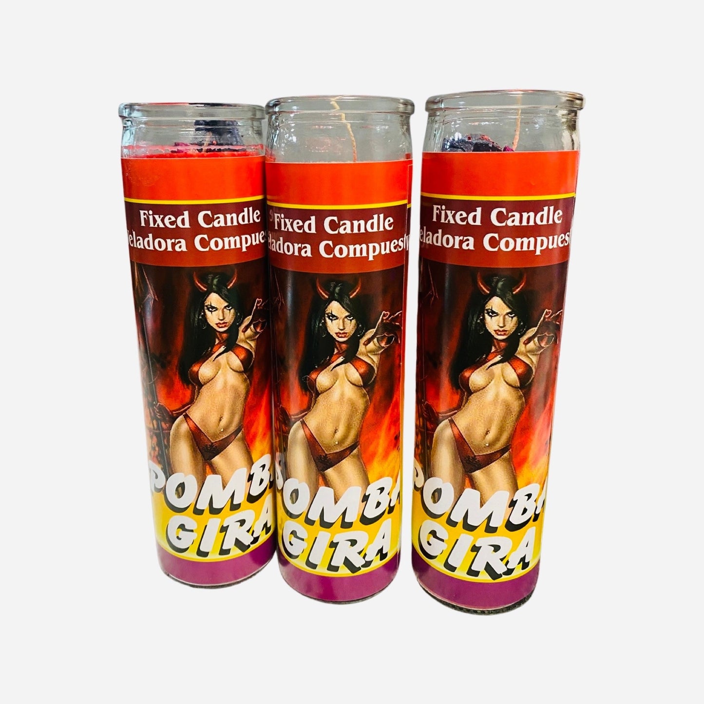 Pomba Gira Red Ritual Candle, Veladora Preparada, Love Spell Candle, Seduction, Domination