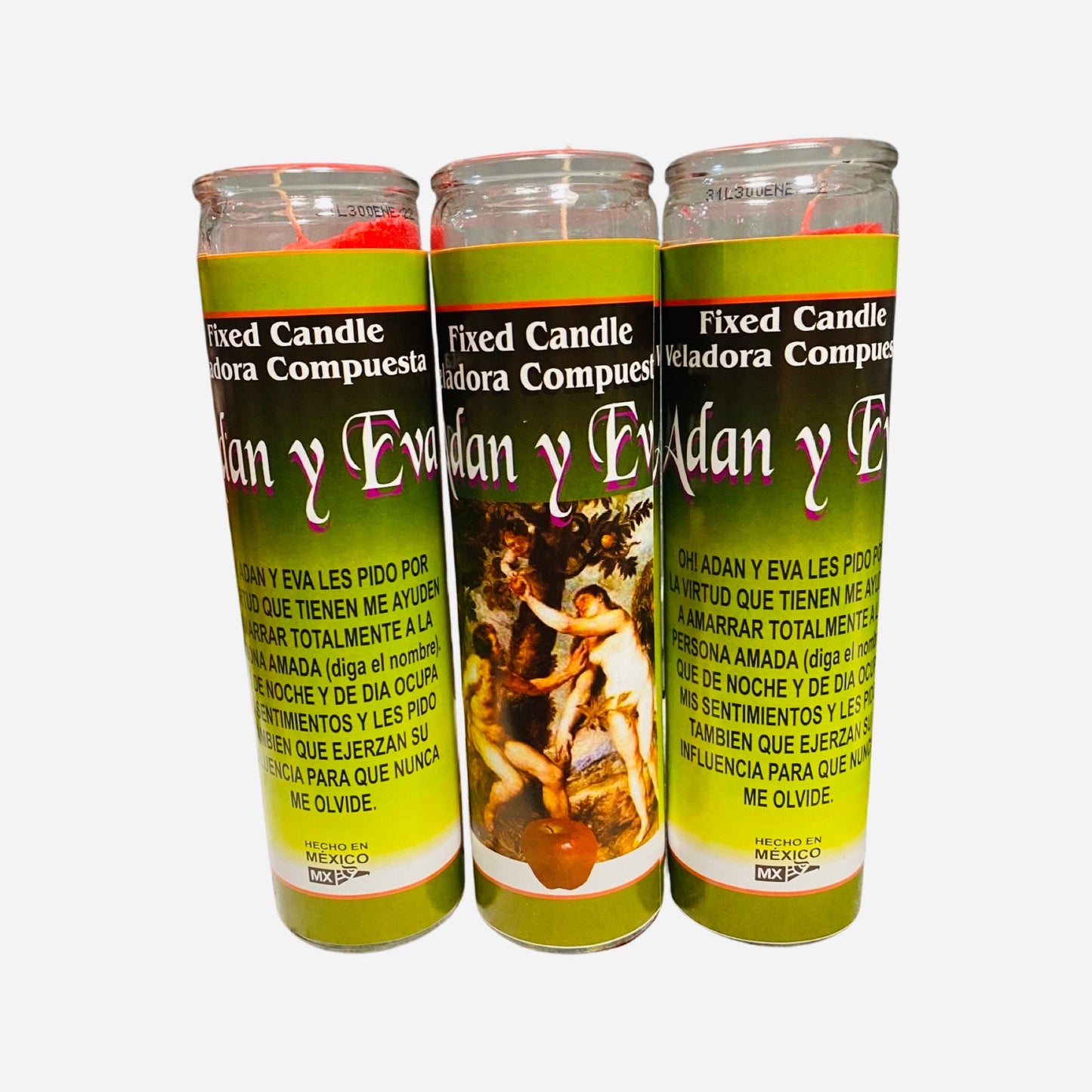 12x set- Adam and Eve Love Candle, Adan y Eva Veladora de Amor, Lovers, Marriage