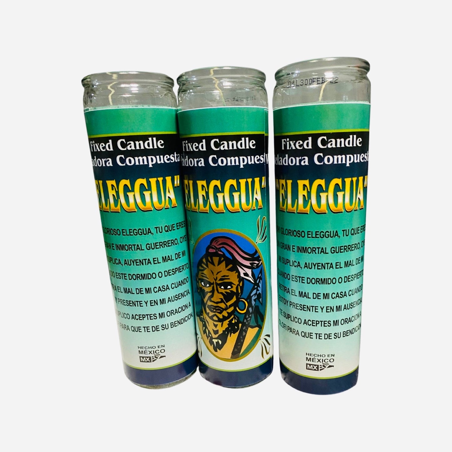 12x set- Eleggua Veladora,  Elegua Fixed Candle.