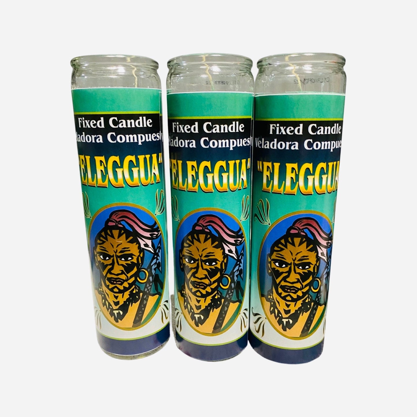 12x set- Eleggua Veladora,  Elegua Fixed Candle.