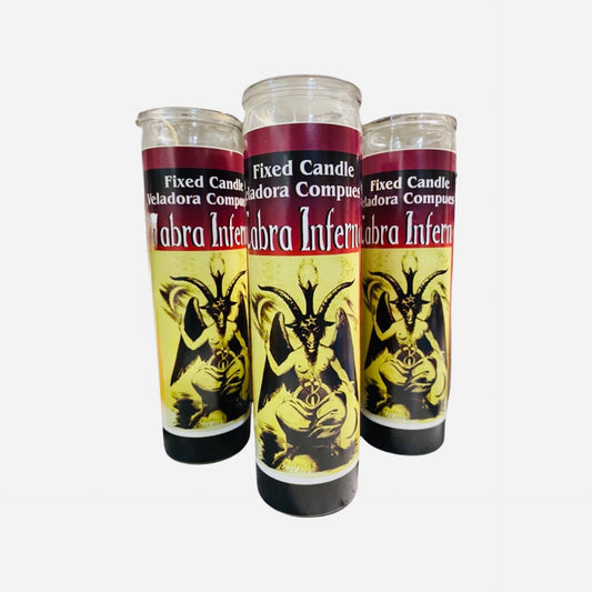 12x set- CABRA INFERNAL Veladora - Infernal Goat Candle, to get whatever you want, para conseguir lo que quieras