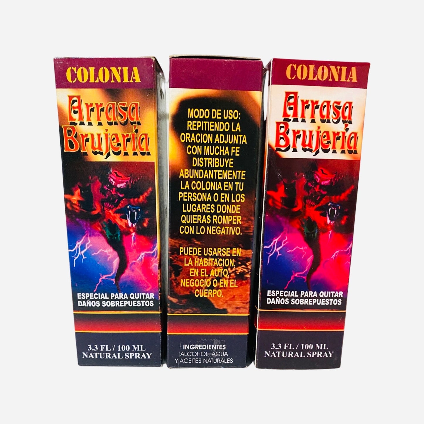 ARRASA BRUJERIA - Destroy Black Magic Perfume Colonia Wicca Cologne Perfume Spray Spell Ritual Santeria Proteccion Aura