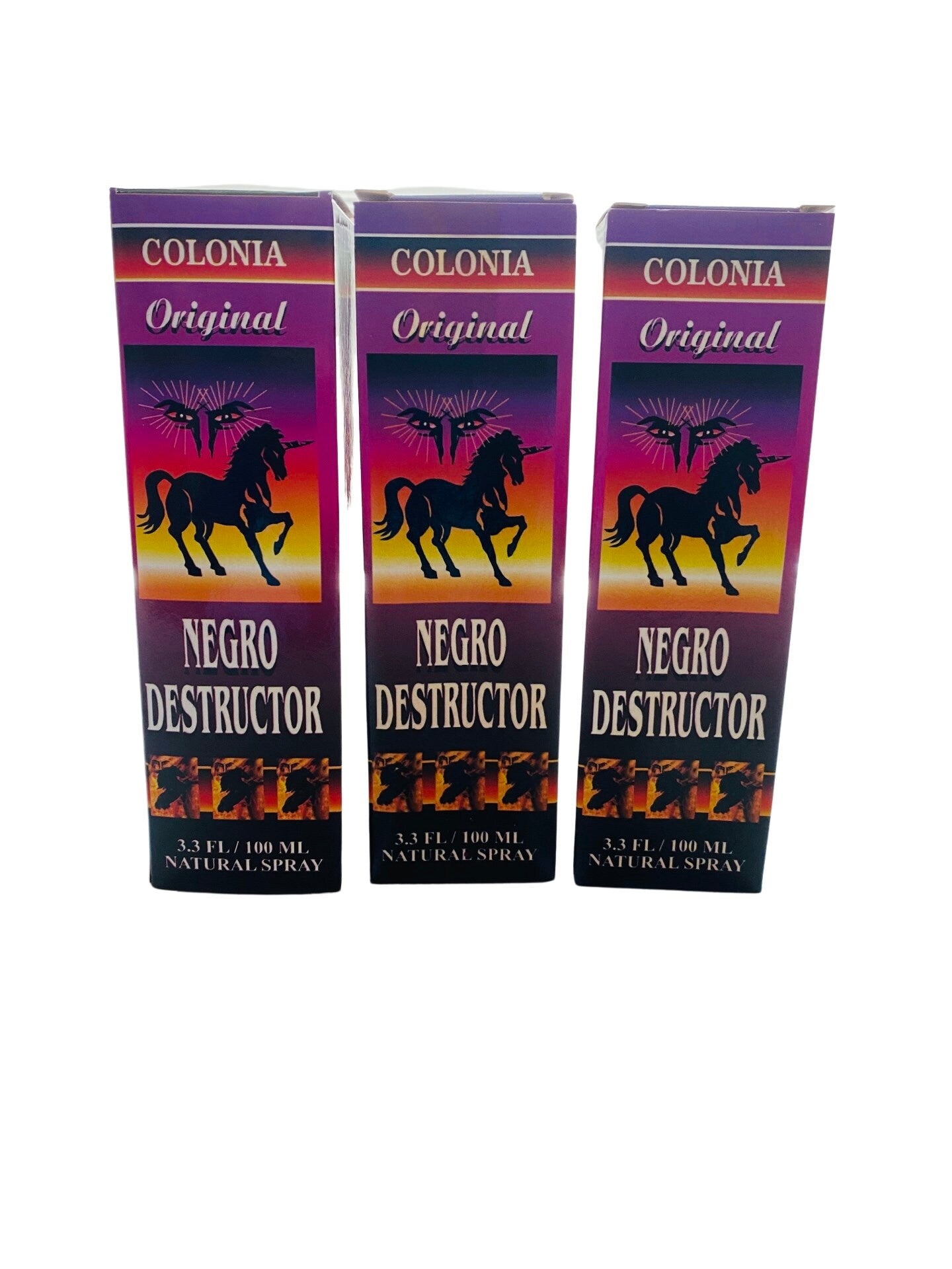 NEGRO DESTRUCTOR Perfume Colonia -Black Destroyer Wicca Cologne Perfume Spray Spell Ritual Santeria Proteccion Aura