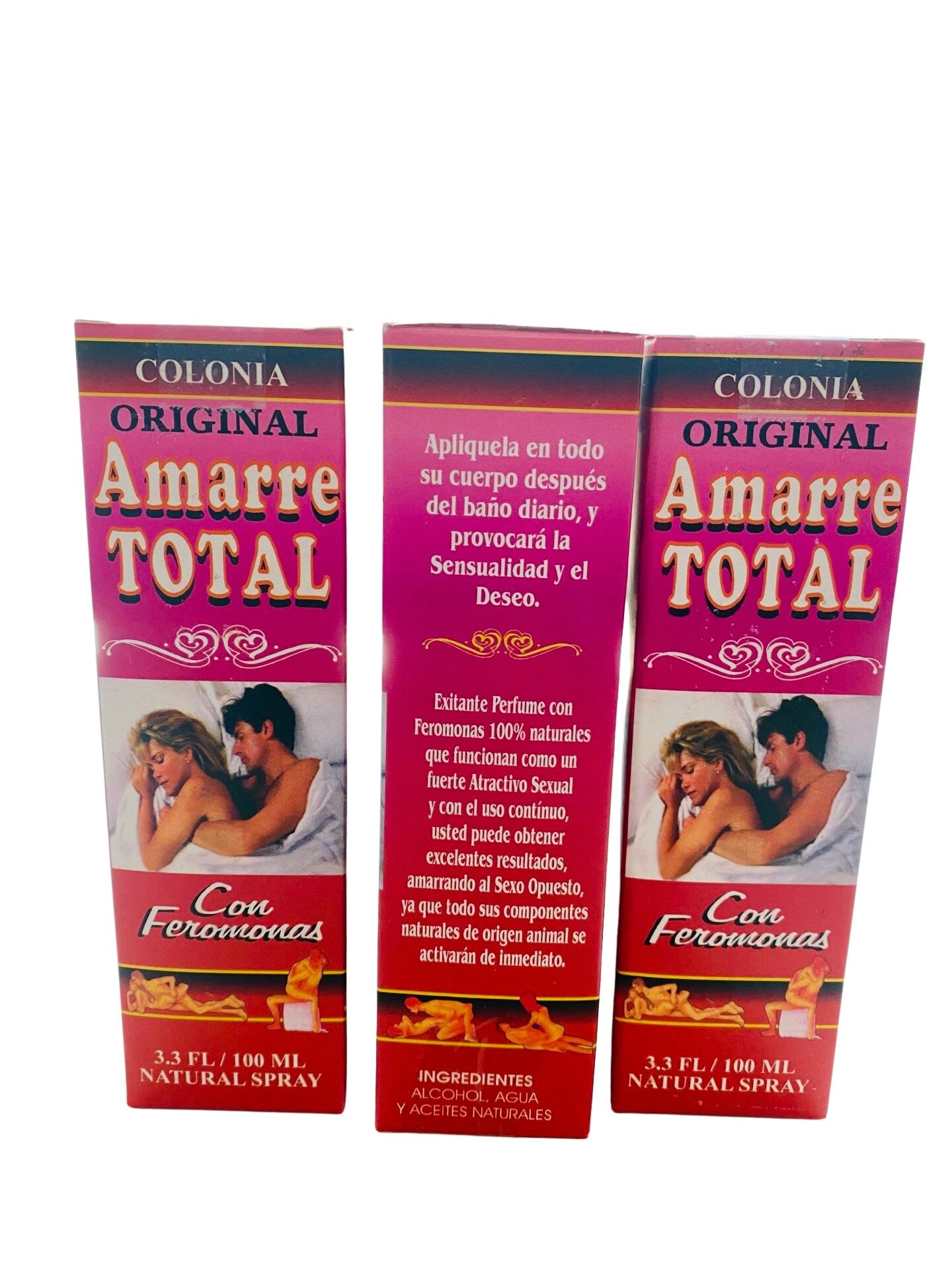 AMARRE TOTAL Con Feromonas Perfume Colonia Amor y Pasion, Para amarrar al sexo opuesto