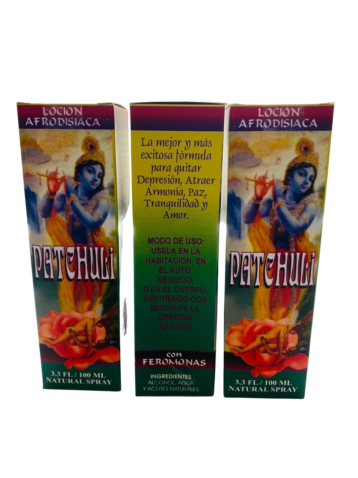 PATCHOULI Perfume Colonia Locion Afrodisiaca Wicca Cologne Perfume Spray Spell Ritual Santeria Proteccion Aura