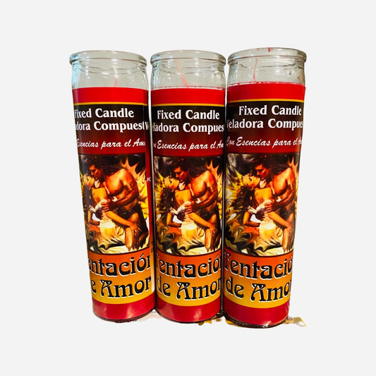 TENTACION de AMOR Veladora - LOVE Temptation Spell Candle, Atraccion