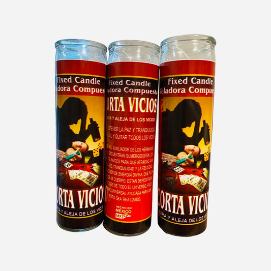 CORTA VICIOS Veladora - Cut VICES Fixed Candle, para dejar los vicios