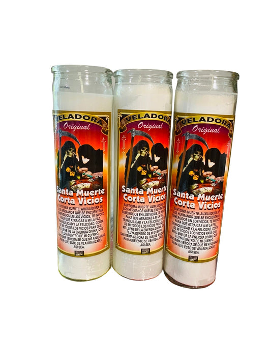 SANTA MUERTE Corta Vicios Veladora - Holy Death Cut Vices Candle