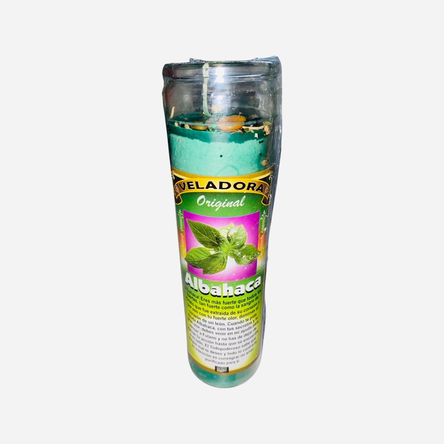 ALBAHACA VELADORA - Basil Candle Para Atraer el Amor y Prosperidad Love and Prosperity