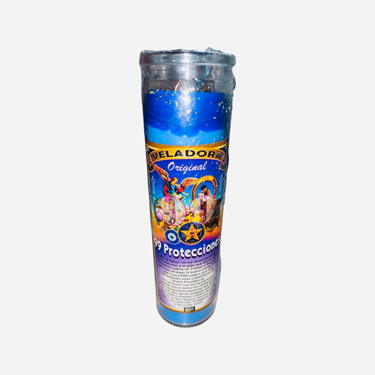 99 PROTECCIONES VELADORA - 99 PROTECTIONS Candle para proteccion y bendiciones