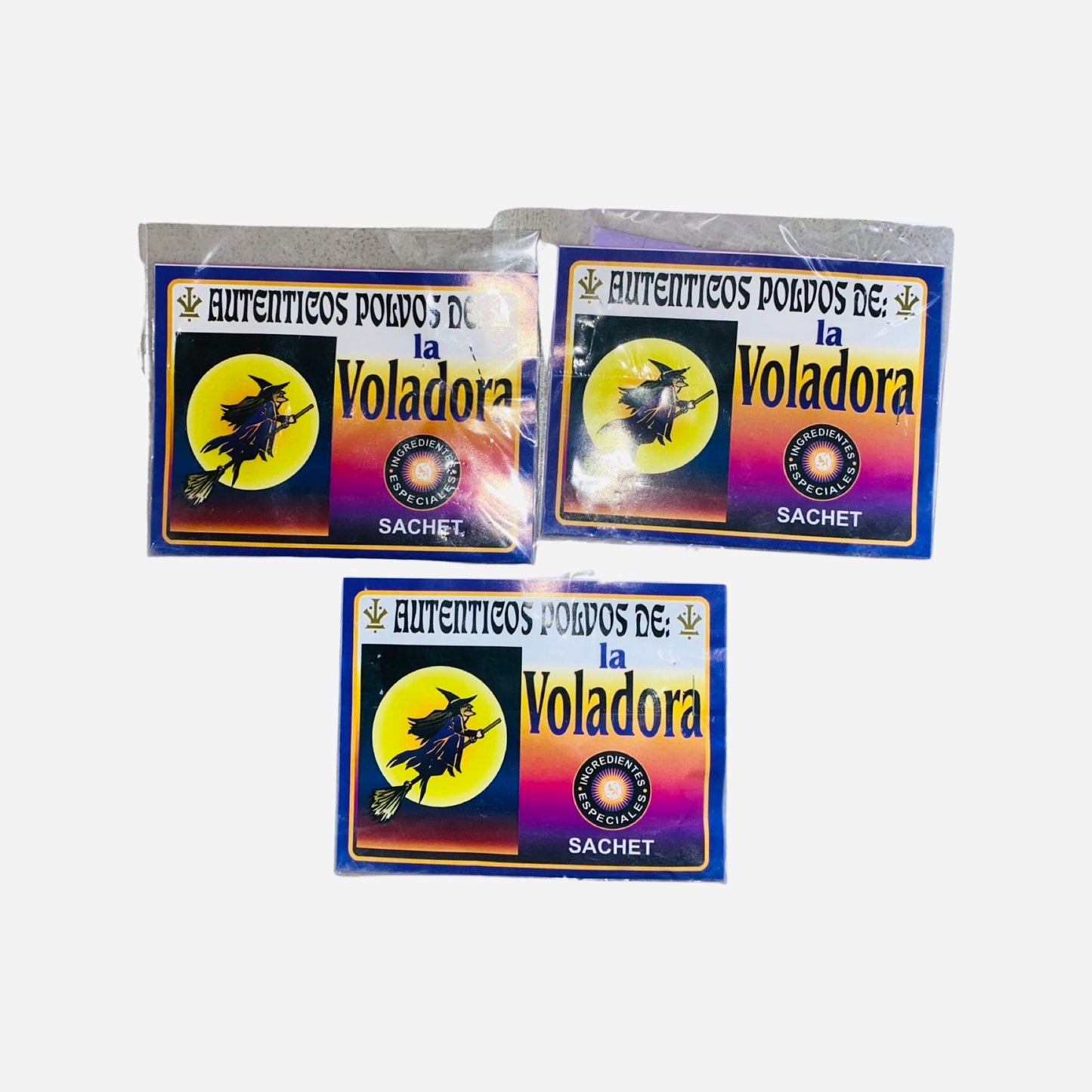 3 pack - Polvos de Voladora - Flying Dust get rid of your enemies, brake up a couple, powder spell, voodoo, brujeria, santeria, spells