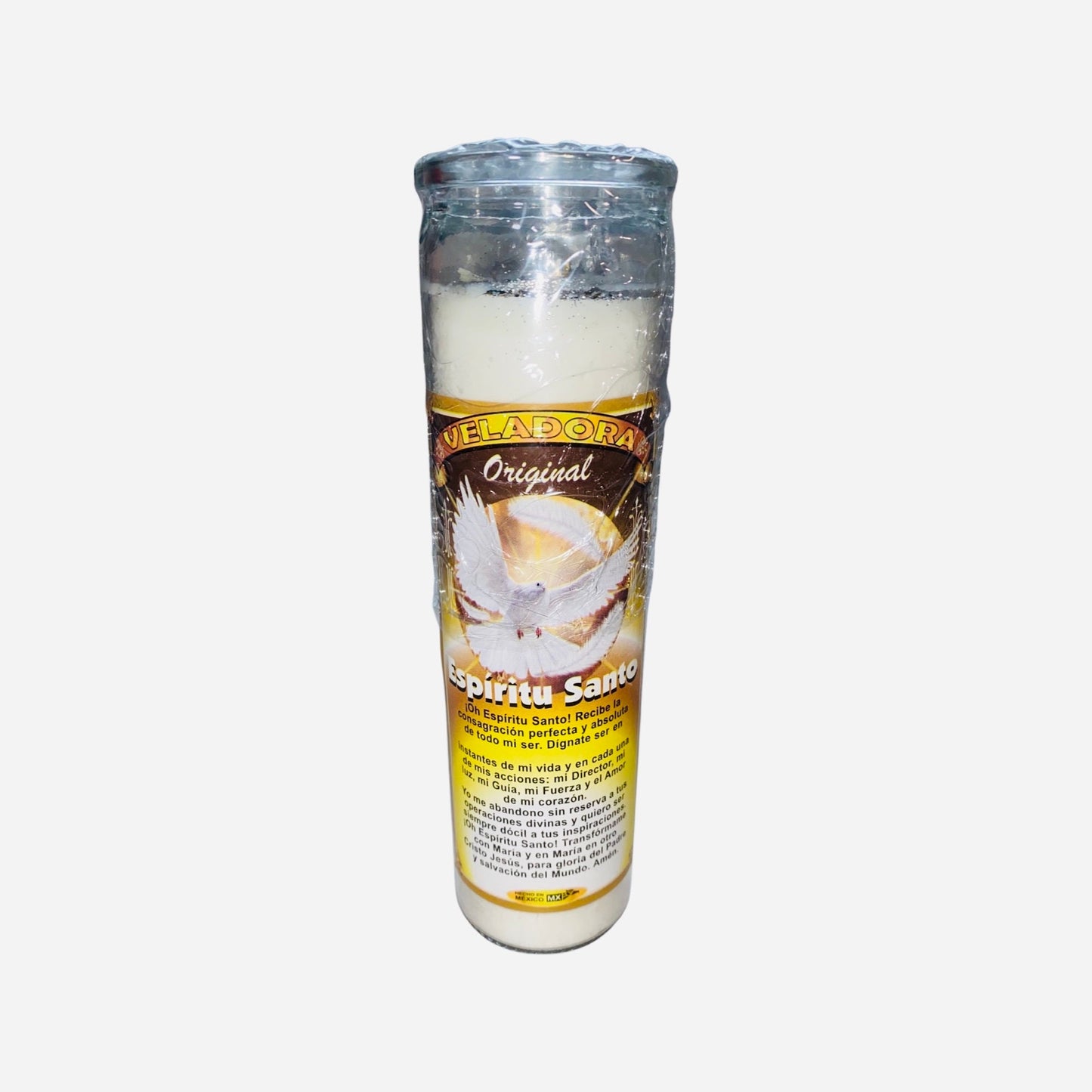 ESPIRITU SANTO VELADORA - Holy Spirit Candle