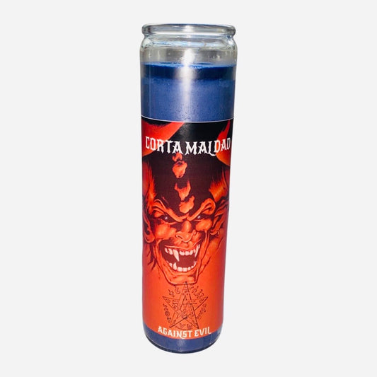 CORTA MALDAD - Contra Maldad Veladora - Against Evil Candle para Limpias y Quitar Maldiciones