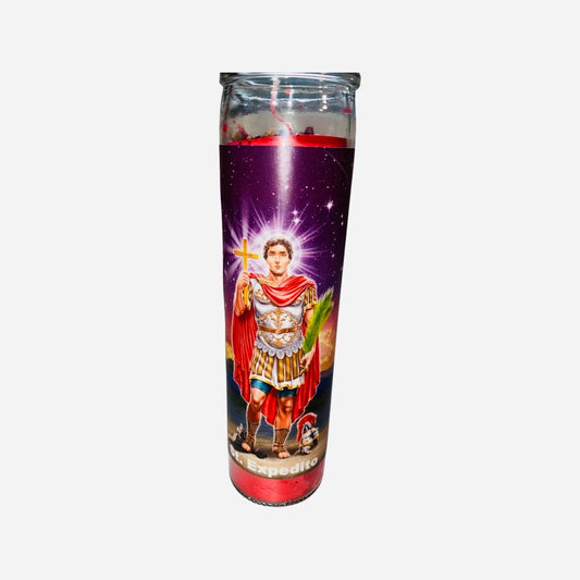 San Expedito Veladora - Saint Expedite Fixed Candle