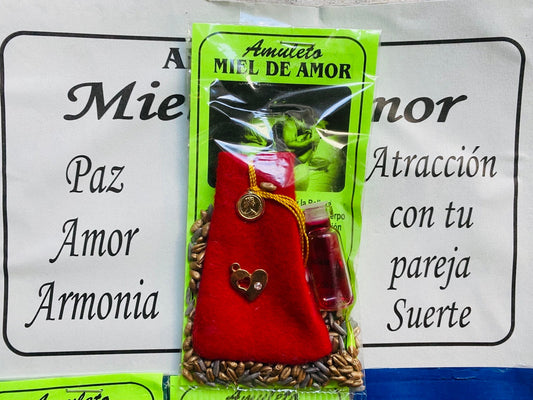 MIEL DE AMOR Amuleto - Honey of Love Amulet Charm Love Attraction Amor Fidelidad