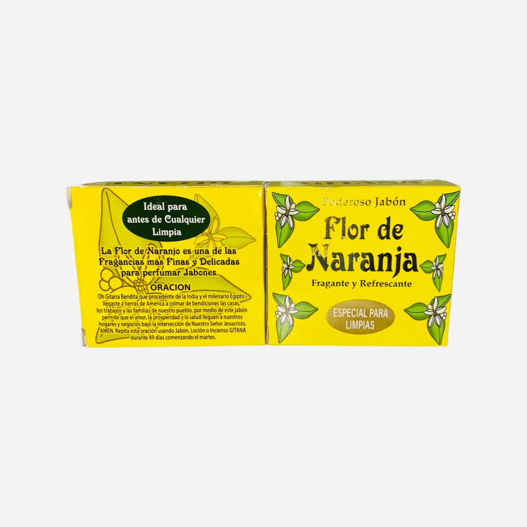 GITANA JABON Flor de Naranja Para Limpias, Curaciones y Trabajos Espirituales. Witchcraft Remover Soap