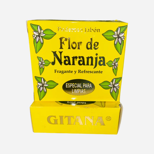 GITANA JABON Flor de Naranja Para Limpias, Curaciones y Trabajos Espirituales. Witchcraft Remover Soap