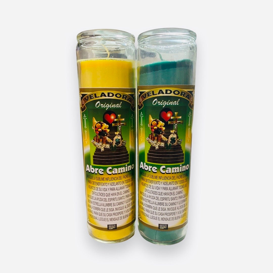 ABRE CAMINO VELADORAS - Set of 2 Open Road Candles. Quita Obstaculos atrae dinero abundancia