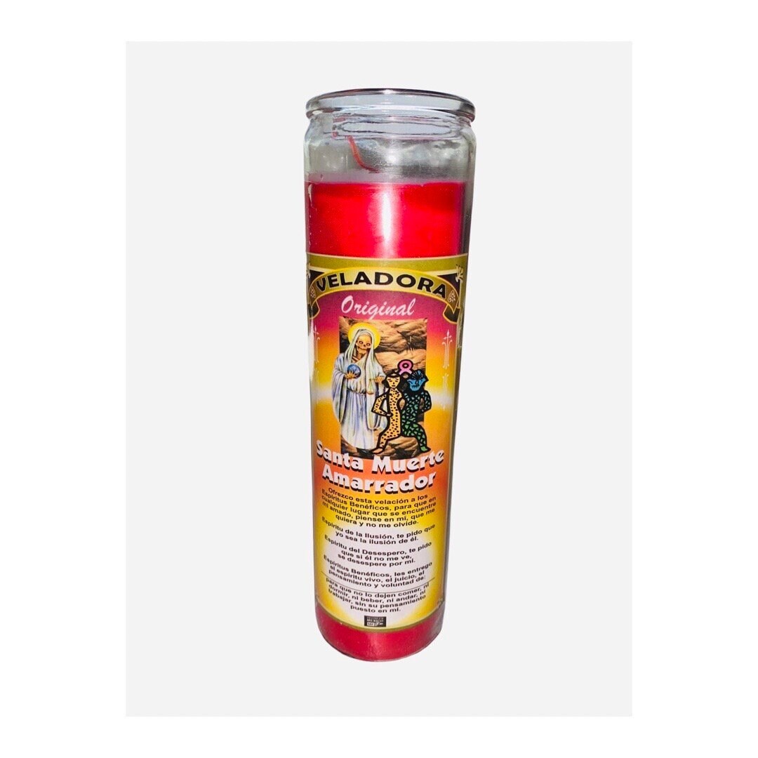 SANTA MUERTE AMARRADOR Veladora / Holy Death Love Bind Fixed Candle Para Amarrar