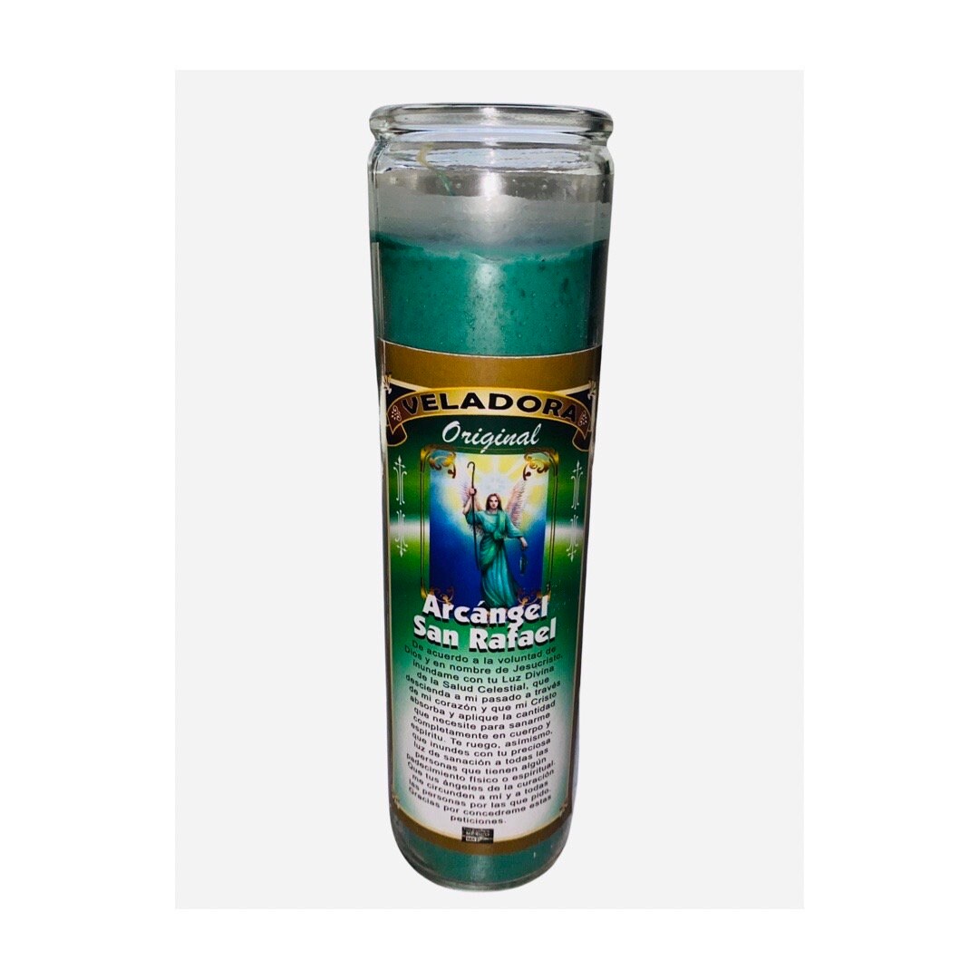 ARCANGEL SAN RAFAEL Veladora / Saint Raphael Archangel Fixed Candle