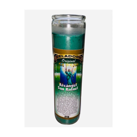 ARCANGEL SAN RAFAEL Veladora / Saint Raphael Archangel Fixed Candle