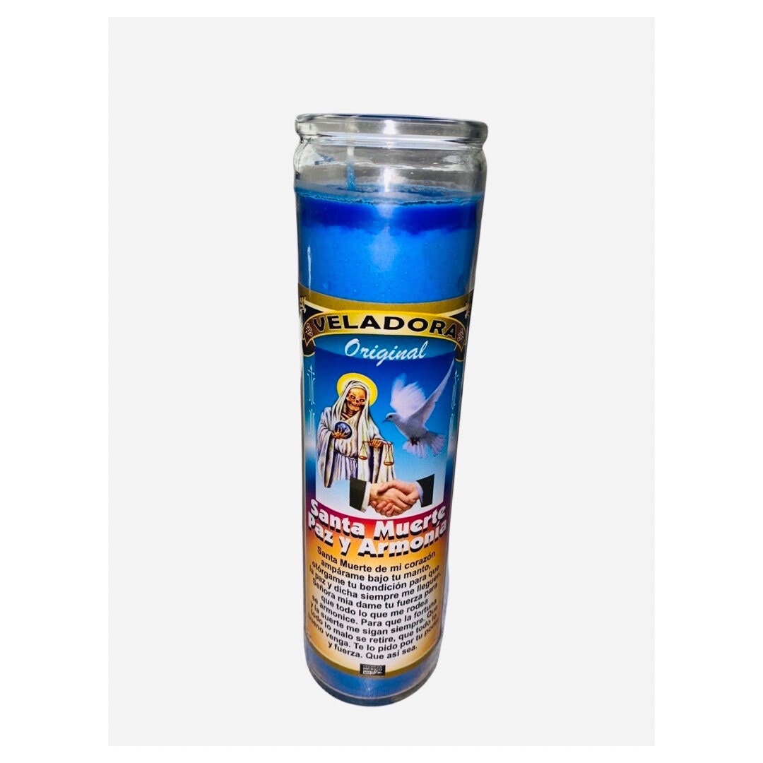 SANTA MUERTE Paz y Armonia Veladora / Holy Death Peace and Harmony Candle