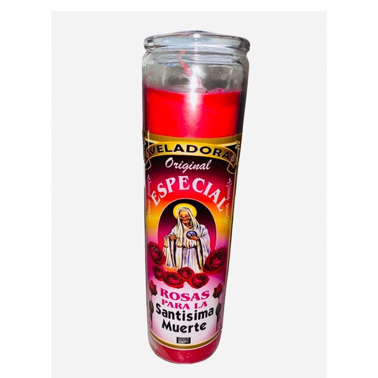 Rosas Para la Santisima Muerte Veladora Ofrenda de Agradecimiento para la Santa Muerte