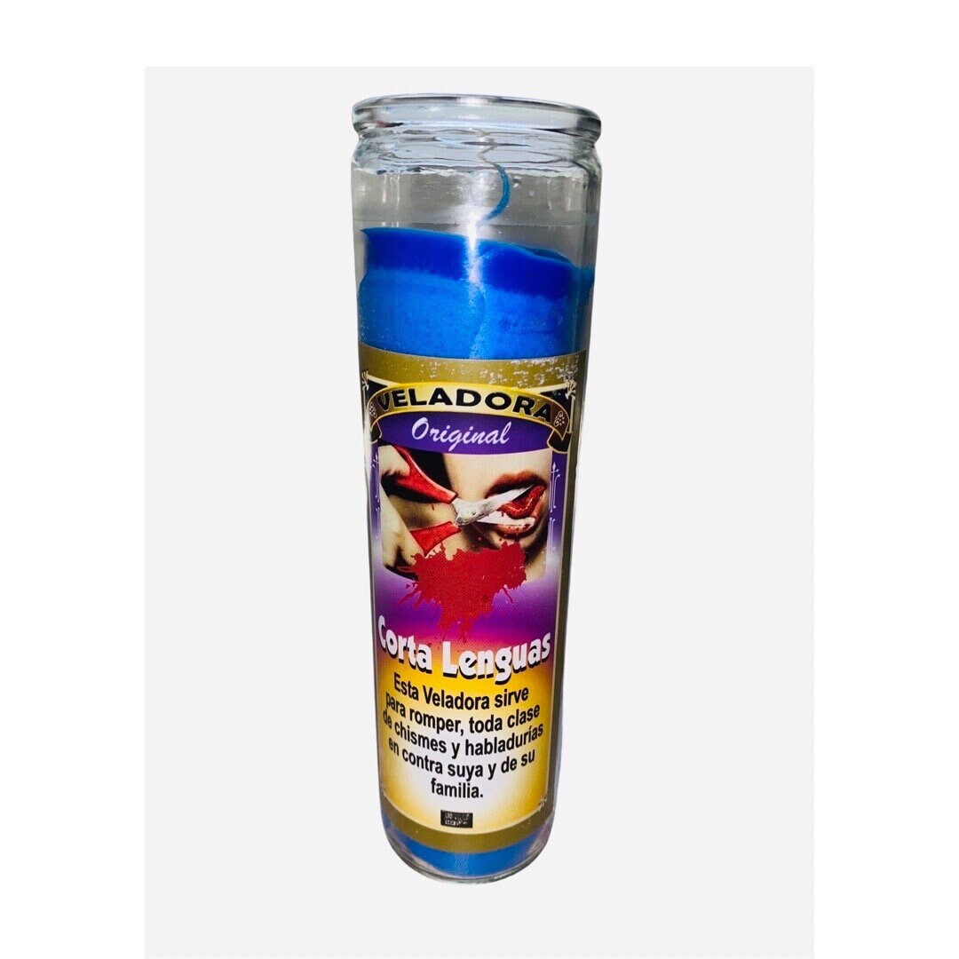 CORTA LENGUAS VELADORA / Cut Tongue Candle Para Romper Chismes y Habladurias, Stop Gossip