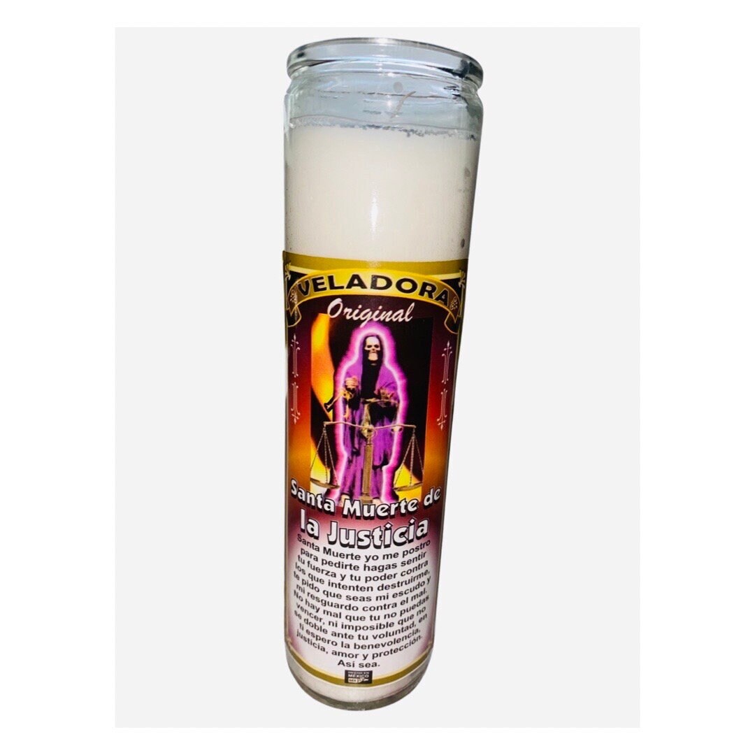 SANTA MUERTE De la Justicia Veladora / Holy Death Justice Fixed Candle